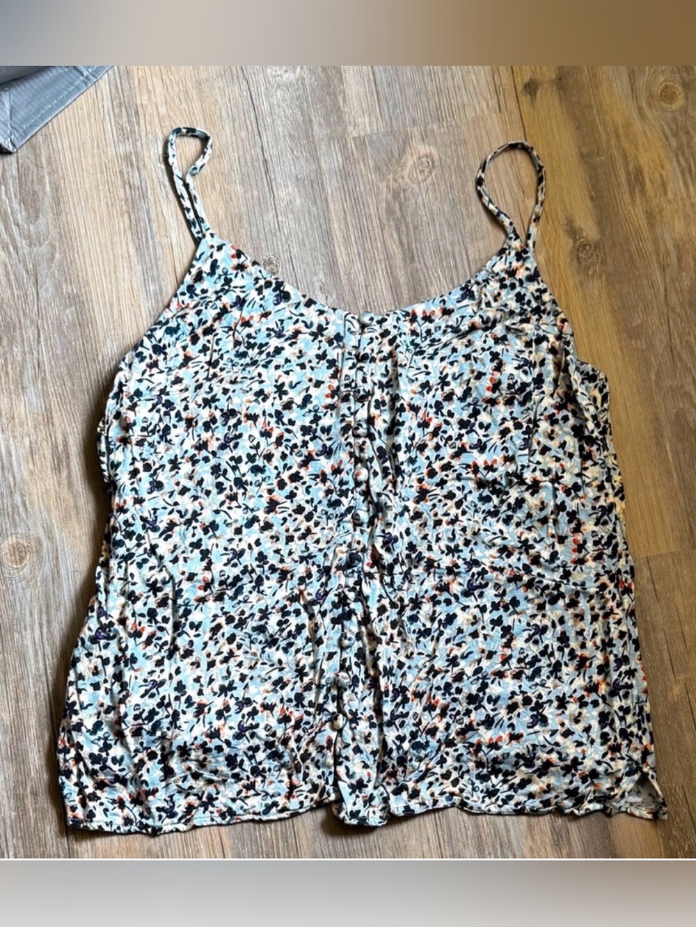 Cupcakes and Cashmere Mara Floral Button-Up Cami Top